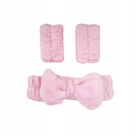 DONEGAL zestaw pielęgnacyjny opaski na nadgarstki i do włosów 6058 3szt