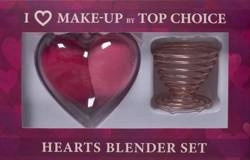 TOP CHOICE Zestaw 2 gąbek blenderów hearts