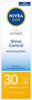 NIVEA Sun UV Face Shine Control matujący krem do twarzy SPF30 50ml