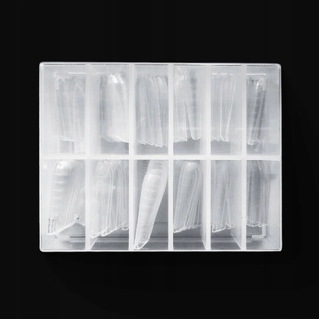 KABOS Dual Forms formy do akrylożelu Migdał Rosyjski 12 rozmiarów po 10szt