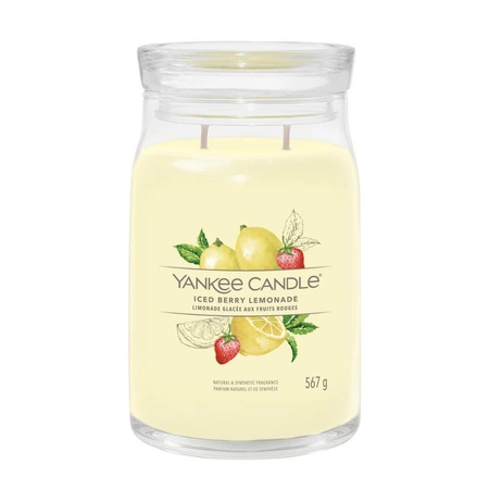 YANKEE CANDLE Signature Duża świeca w słoiku Iced BERRY LEMONADE 567g
