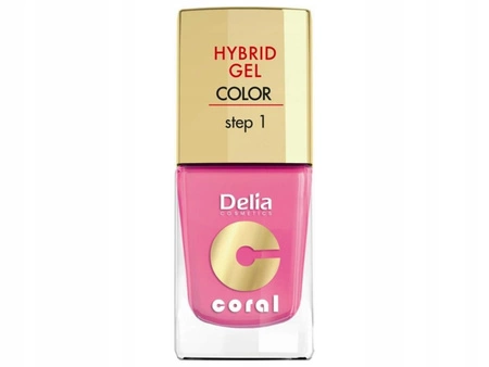 DELIA Coral Hybrid Gel hybrydowy lakier do paznokci 22 Landrynkowy Róż 11ml