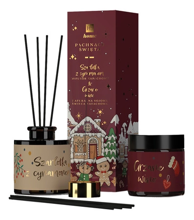 HISKIN Home Pachnące Święta zestaw [świeca 100ml + dyfuzor 80ml] Red