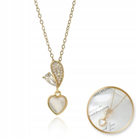 ECARLA naszyjnik ze stali szlachetnej pozłacanej NST2203