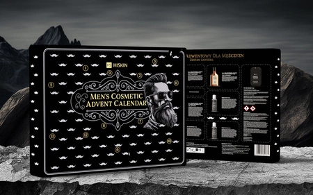 HISKIN Men's Cosmetic Advent Calendar kalendarz adwentowy 12 elementów