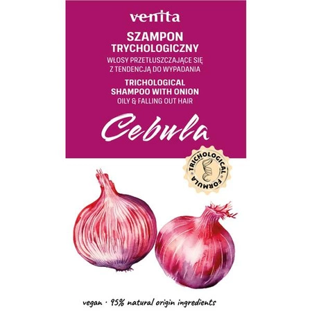 VENITA Trichological trychologiczny szampon do włosów Cebula 300ml