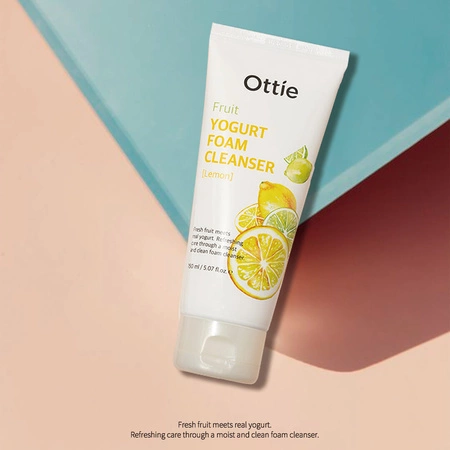 OTTIE Fruit Yogurt Foam Cleanser pianka oczyszczająca do twarzy Lemon 150ml