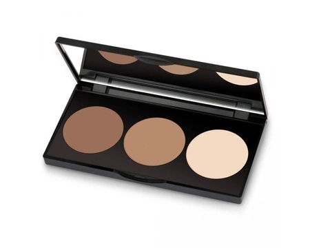GOLDEN ROSE Contour Powder Kit paletka do modelowania 3w1 3x4,5g