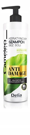 DELIA Cameleo BB Anti Damage szampon keratynowy do włosów zniszczonych 400ml