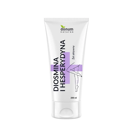 DONUM Naturea aktywny żel do stóp z Diosminą i Hesperydyną 200ml