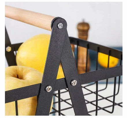 ECARLA regał koszyk na owoce i warzywa trzypoziomowy 34x17,5x47cm SZ44CZ