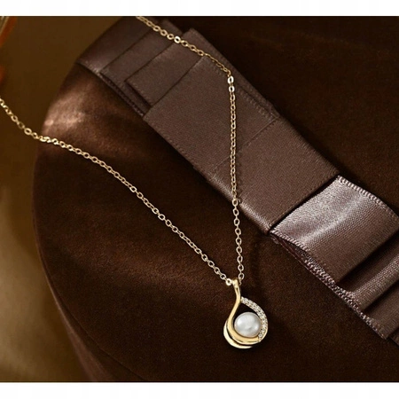 ECARLA naszyjnik ze stali szlachetnej pozłacanej NST2204