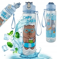 ECARLA Sports bidon butelka na wodę 800ml KAPIBARA Niebieski BD56N