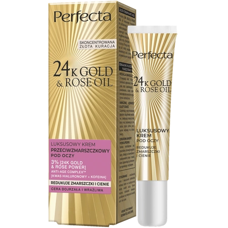 DAX Perfecta 24k Gold & Rose Oil zestaw do twarzy 60+ (krem + krem pod oczy)
