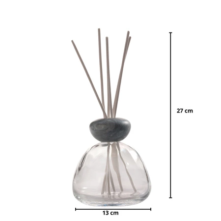 MILLEFIORI MILANO Air Design dyfuzor zapachowy Marble Glass Transparentny z Szarym