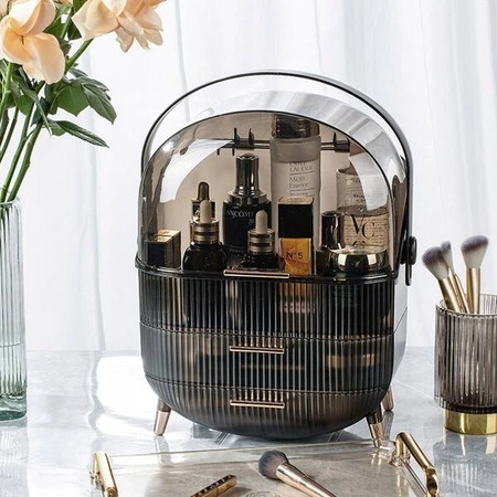 ECARLA organizer szkatułka na kosmetyki biżuterię Czarny CB54