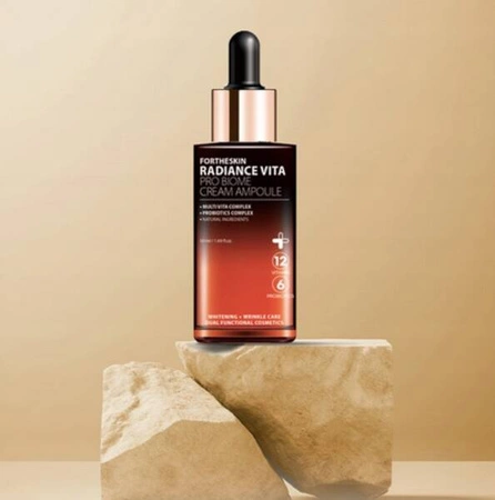 FOR THE SKIN Radiance Vita ampułka do twarzy rozjaśniająca kremowa z Witaminami 50ml