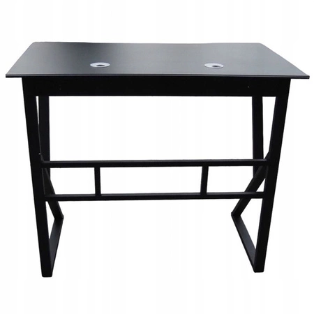 ECARLA biurko gamingowe stolik Czarny STL20CZ