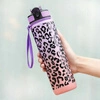 ECARLA Bidony bidon na wodę Panterka Ombre 1l Fiolet Pomarańcz BD43WZ2