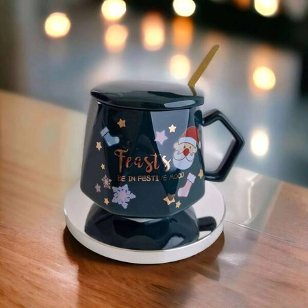 ECARLA kubek świąteczny, zielony KUBSWZ