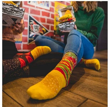 ECARLA skarpetki zestaw prezentowy XXL Hamburger 3w1 SKAR05