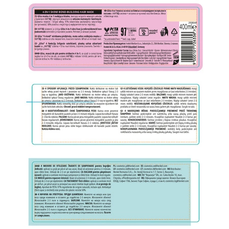 GLISS 4-in-1 Shine maska do włosow nadająca blasku 400ml