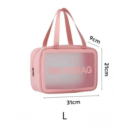 ECARLA zestaw 3 kosmetyczek WASHBAG Pudrowy róż KS83