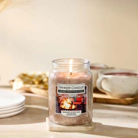 YANKEE CANDLE Home Inspiration Duża świeca w słoiku CAMPFIRE STORIES 538g