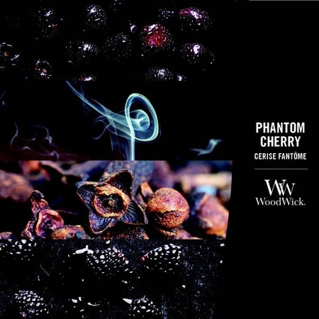 WOODWICK PlusWick średnia świeca w słoiku PHANTOM CHERRY 275g