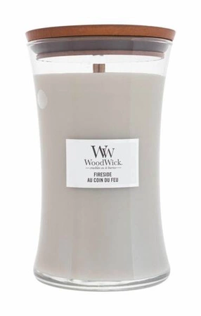 WOODWICK PlusWick duża świeca w słoiku Fireside 609,5g