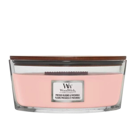WOODWICK Core Hearthwick świeca w słoiku elipsa Pressed Blooms & Patchouli 453g 