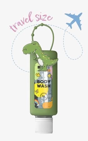 HISKIN Kids Body Wash płyn do kąpieli i mycia ciała Travel Size Dinozaur 75ml