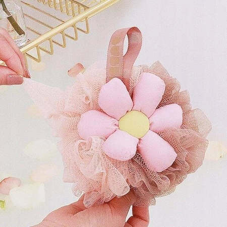 ECARLA myjka gąbka do mycia ciała na mokro 15cm Sweety Różowy GB14R