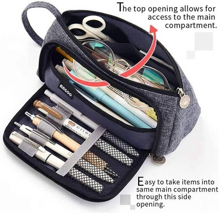 ECARLA piórnik wielofunkcyjny Grafit PR05CZ