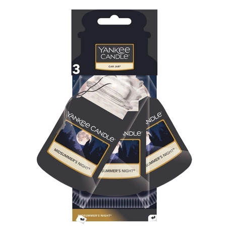 YANKEE CANDLE Car Jar Bonus zapach do auta MIDSUMMER'S NIGHT 3x15g