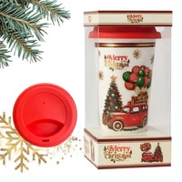 ECARLA kubek świąteczny 400ml + zaparzacz, zestaw w pudełku KB31WZ1