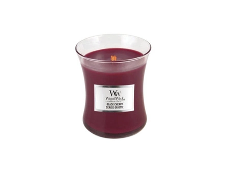 WOODWICK Pluswick Średnia świeca w słoiku BLACK CHERRY 275g