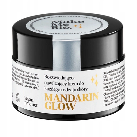 MAKE ME BIO Mandarin Glow krem do twarzy rozświetlająco nawilżający 30ml 