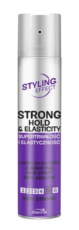 JOANNA Styling Effect lakier do włosów z keratyną 4/5 bardzo mocny 250ml