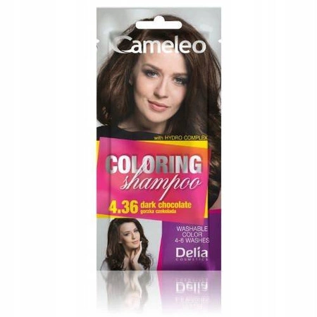 DELIA Cameleo Coloring szamponetka koloryzująca 4.36 Dark Chocolate 40ml