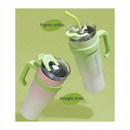 ECARLA kubek termiczny z uchwytem i rurką 1200ml Miętowy BD23ZIE