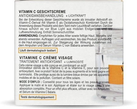 BABARIA Vitamin C krem do twarzy antyoksydacyjny 50ml