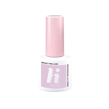 HI HYBRID Lakier hybrydowy 208 Bright Pink 5ml