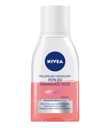 NIVEA pielęgnujący dwufazowy płyn do demakijażu oczu 125ml