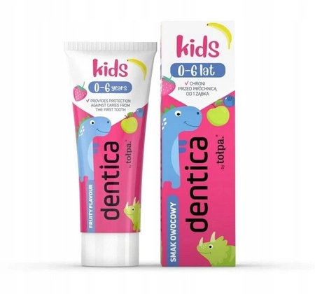 TOŁPA Dentica Kids pasta do zębów owocowa 0-6 lat 50ml