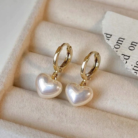 ECARLA kolczyki ze stali szlachetnej platerowanej 14k złotem KST3475