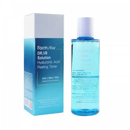 FARMSTAY DR.V8 Solution Hyaluronic Acid Peeling Toner 210ml 
