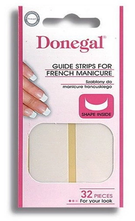 DONEGAL szablony do french manicure 32szt