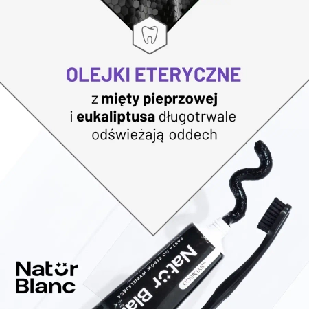SYLVECO Natur Blanc pasta do zębów wybielająca Black Diamond 100ml