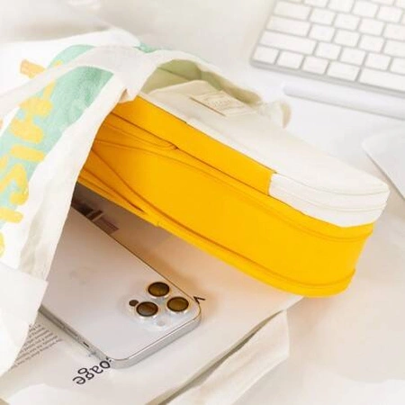 ECARLA piórnik wielofunkcyjny trzykomorowy Special Żółty PR03ZO